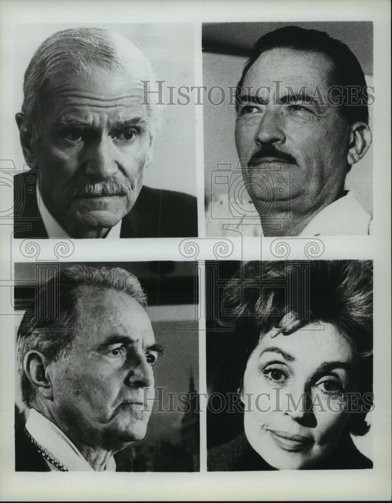 1981 Press Photo The cast members of a suspense film, "The Boys From Brazil" - Historic Images