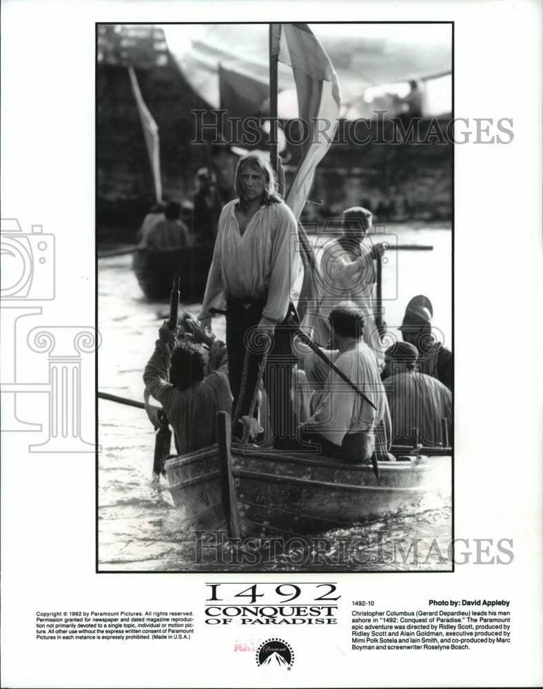 1992 Press Photo A scene from the epic adventure, "1492:Conquest of Paradise" - Historic Images