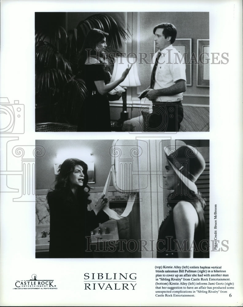 1991 Press Photo Scenes from "Sibling Rivalry" - Historic Images