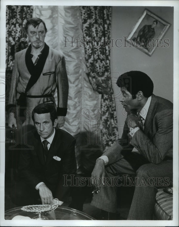1971 Harry Townes, Don Adams, Rupert Crosse in NBCTV's The Partners Historic Images