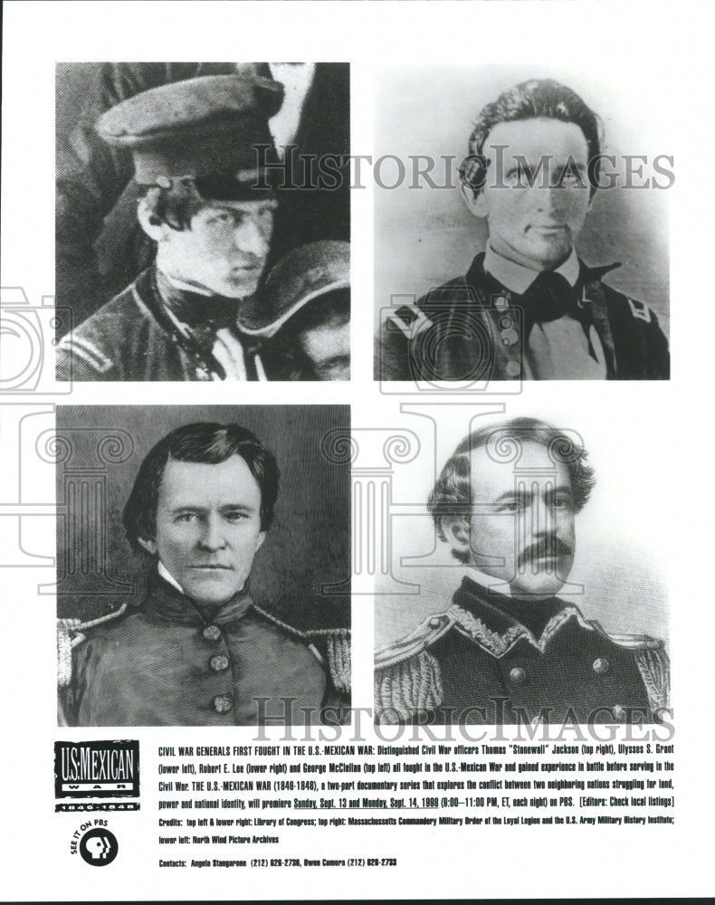 1999 Press Photo The Civil War Generals-The U.S.-Mexican War - Historic Images