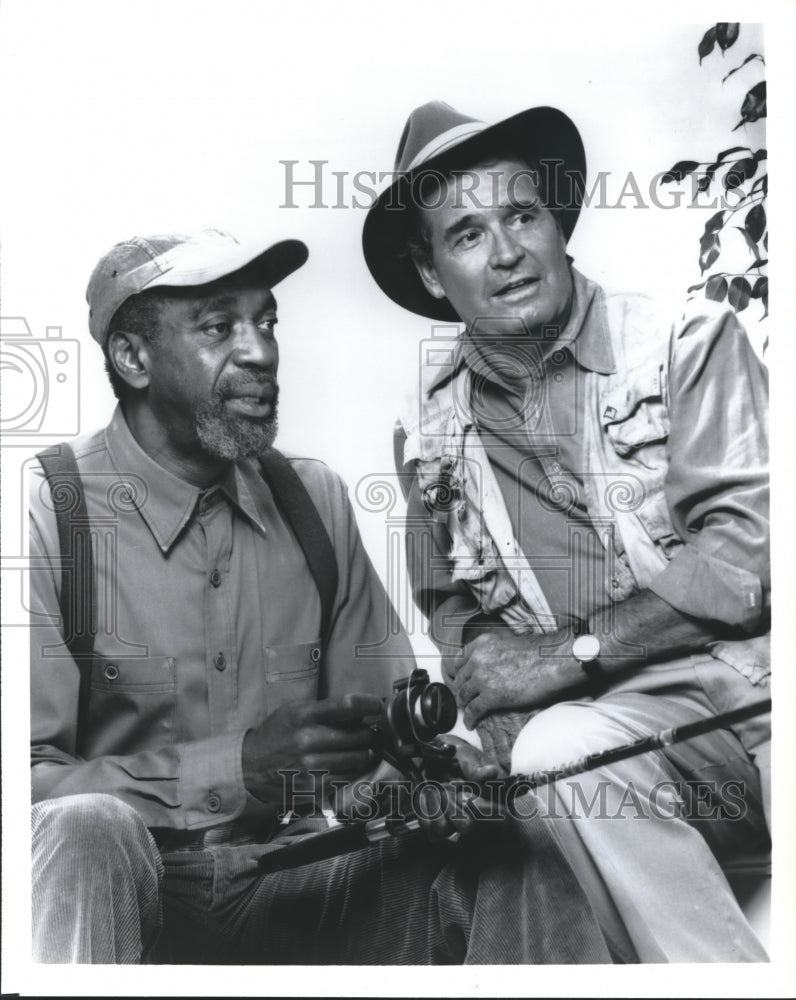 1990 Press Photo &quot;Decoration Day&quot; stars James Garner, Bill Cobbs - spp25193- Historic Images