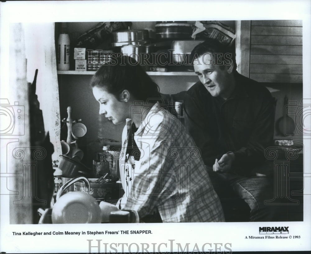 1993 Tina Kellegher and Colm Meaney star in The Snapper. Historic Images
