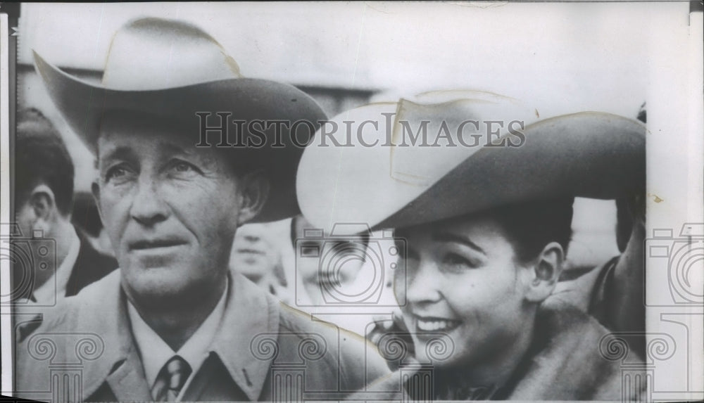 1957 Press Photo Bing Crosby - Historic Images