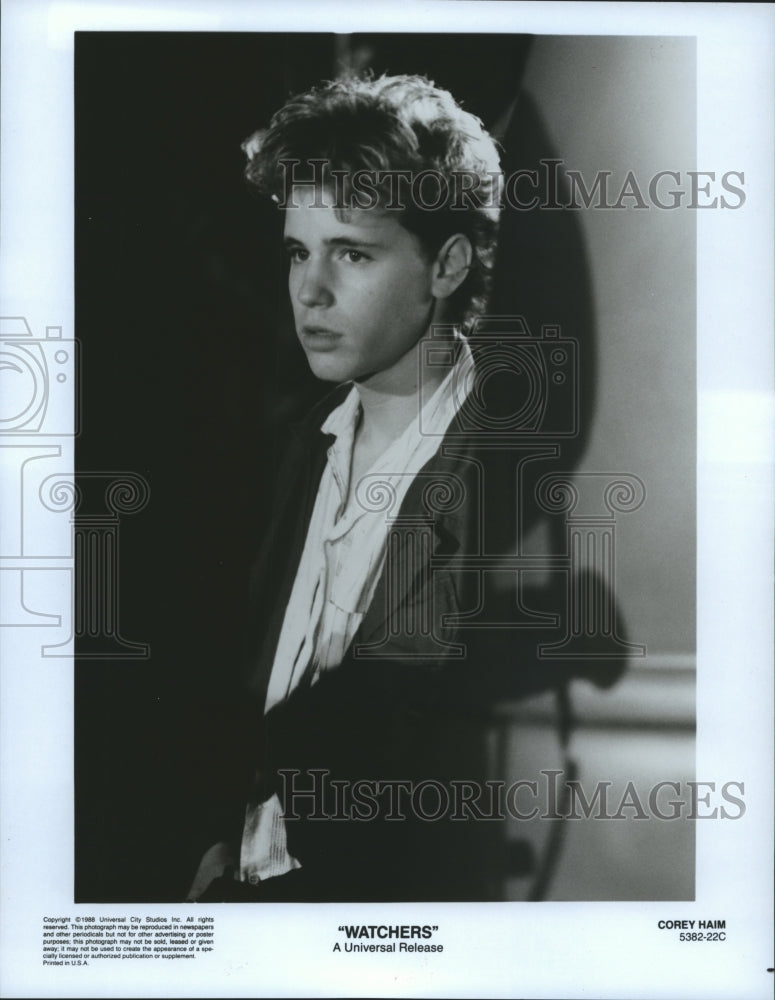 1988 Corey Haim stars as Travis Cornell in Watchers Historic Images