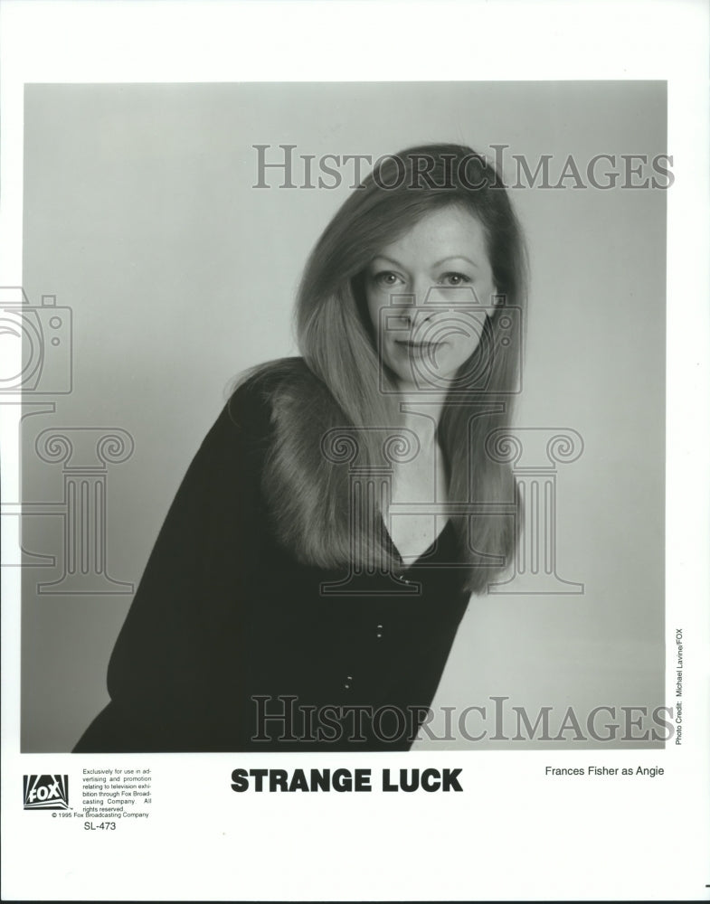 1995 Press Photo Frances Fisher stars as Angie in &quot;Strange Luck&quot; - Historic Images