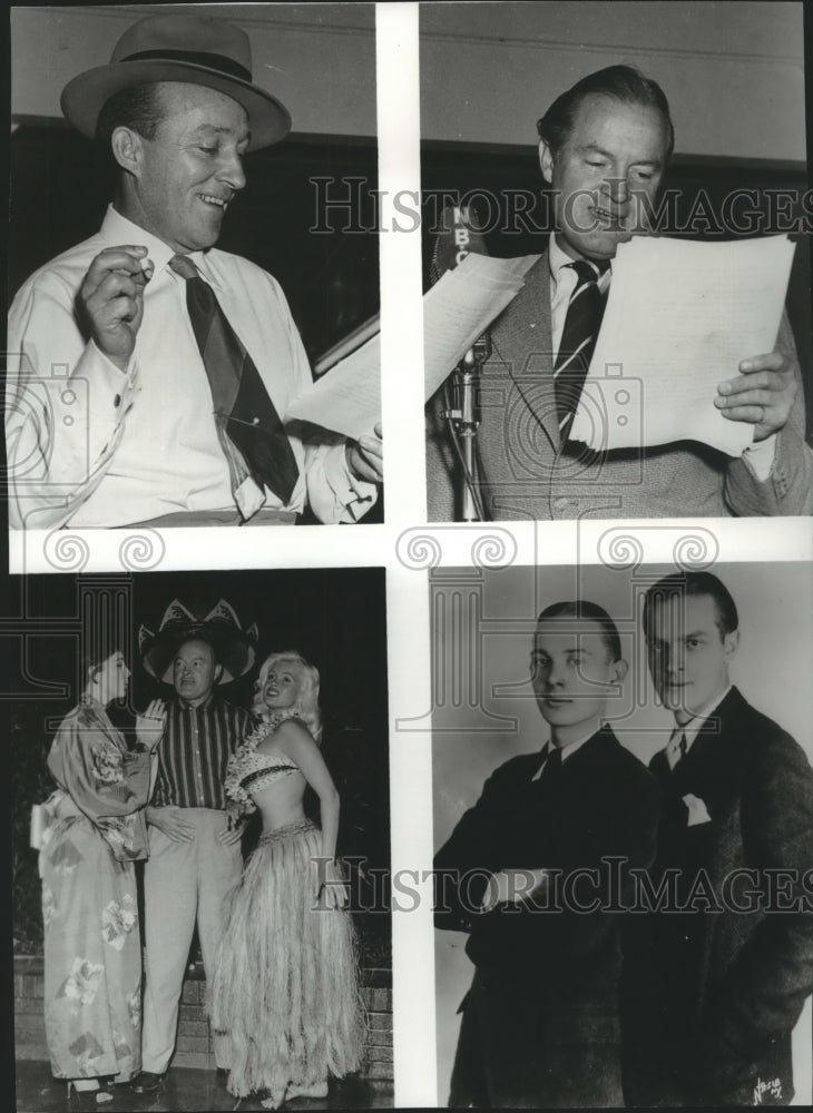 1961 Press Photo Comedian Bob Hope with his partners - spp30624-Historic Images