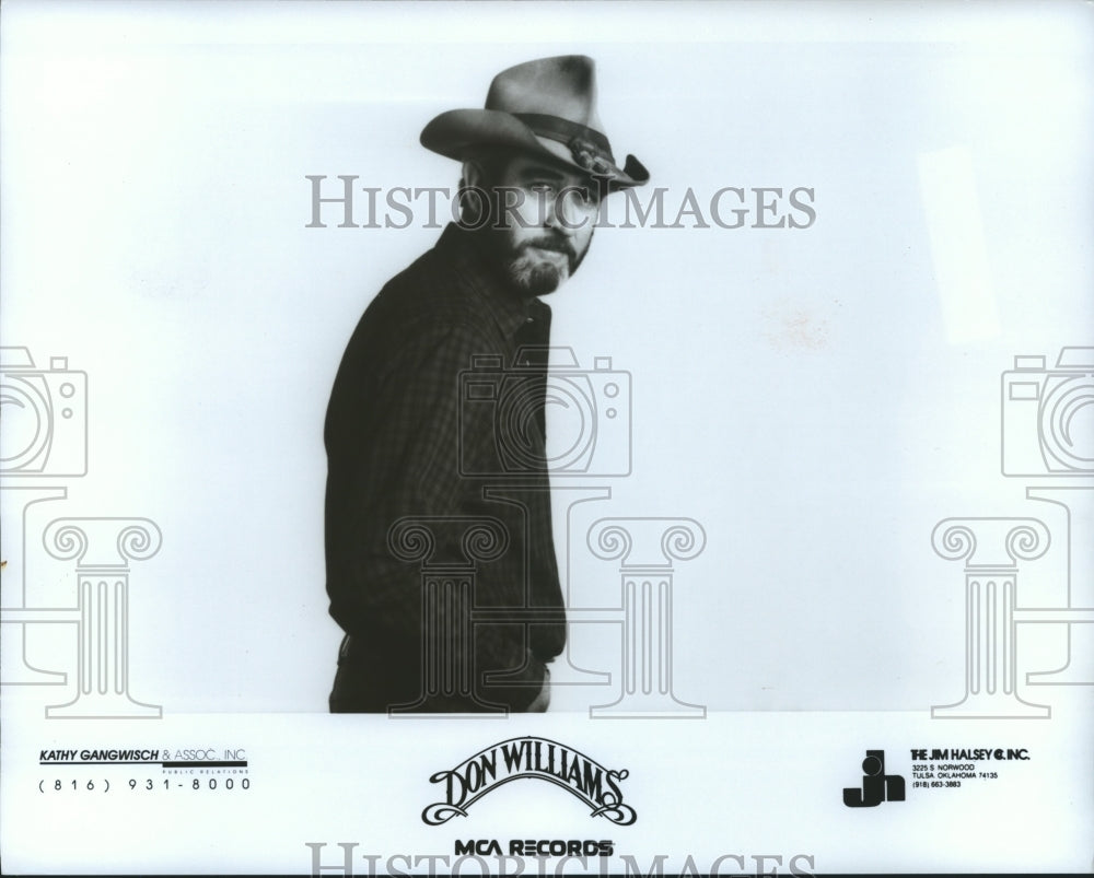 Press Photo Singer Don Williams - Historic Images