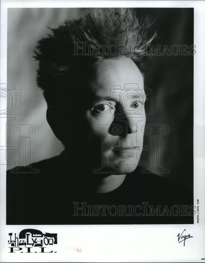 1992 Press Photo Singer and songwriter John Lydon - Historic Images