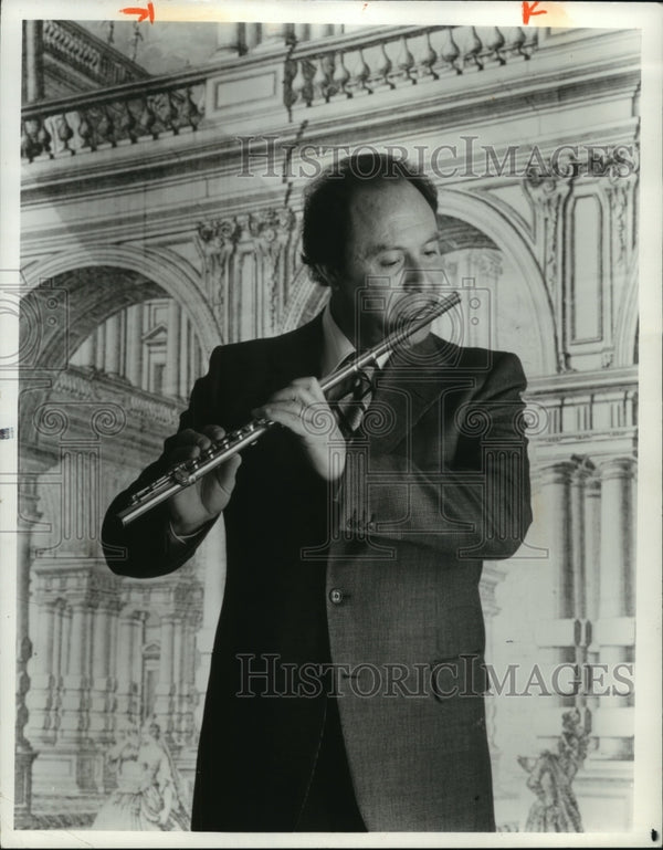 1981 Press Photo Jean Pierre Rampalflutist Historic Images