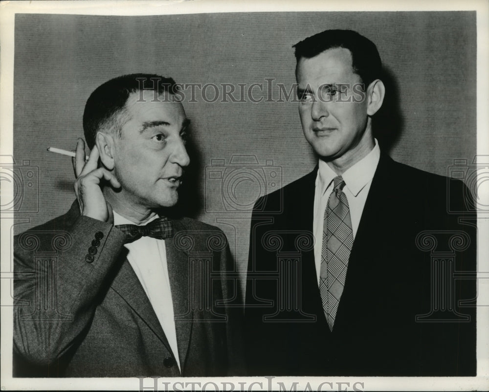 1960 Press Photo Actors Tony Randall and Gary Moore - spp35899-Historic Images
