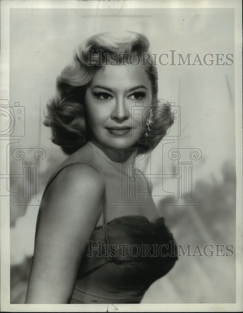 1960 Press Photo Marilyn Maxwell, American actress and entertainer - Historic Images