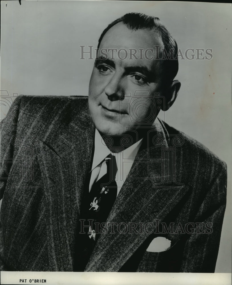 1959 Press Photo Pat O'Brien, Actor - Historic Images