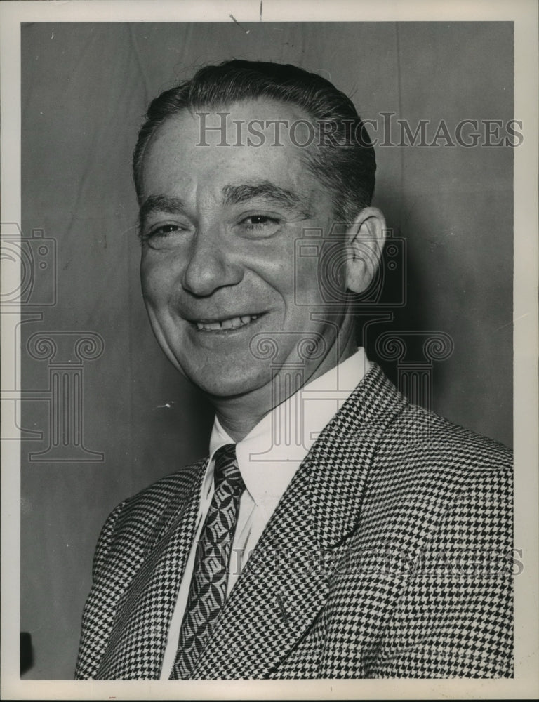 1953 Press Photo Red Nichols, jazz cornettist, composer, and jazz bandleader.- Historic Images
