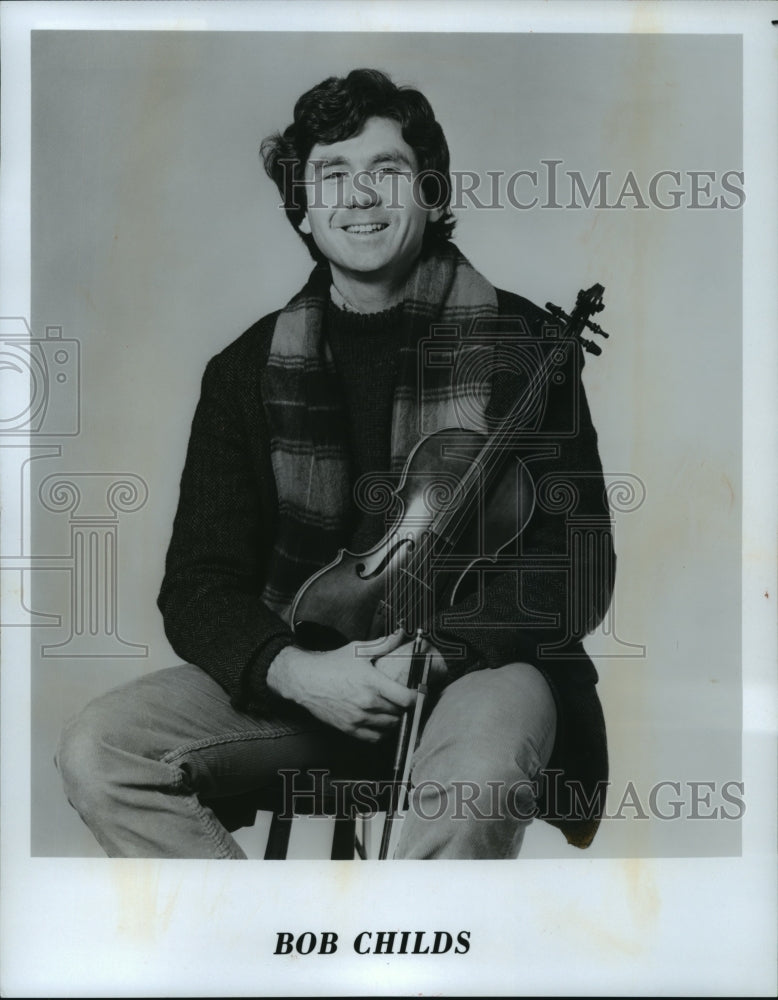 Press Photo Bob Childs, Violinist - Historic Images