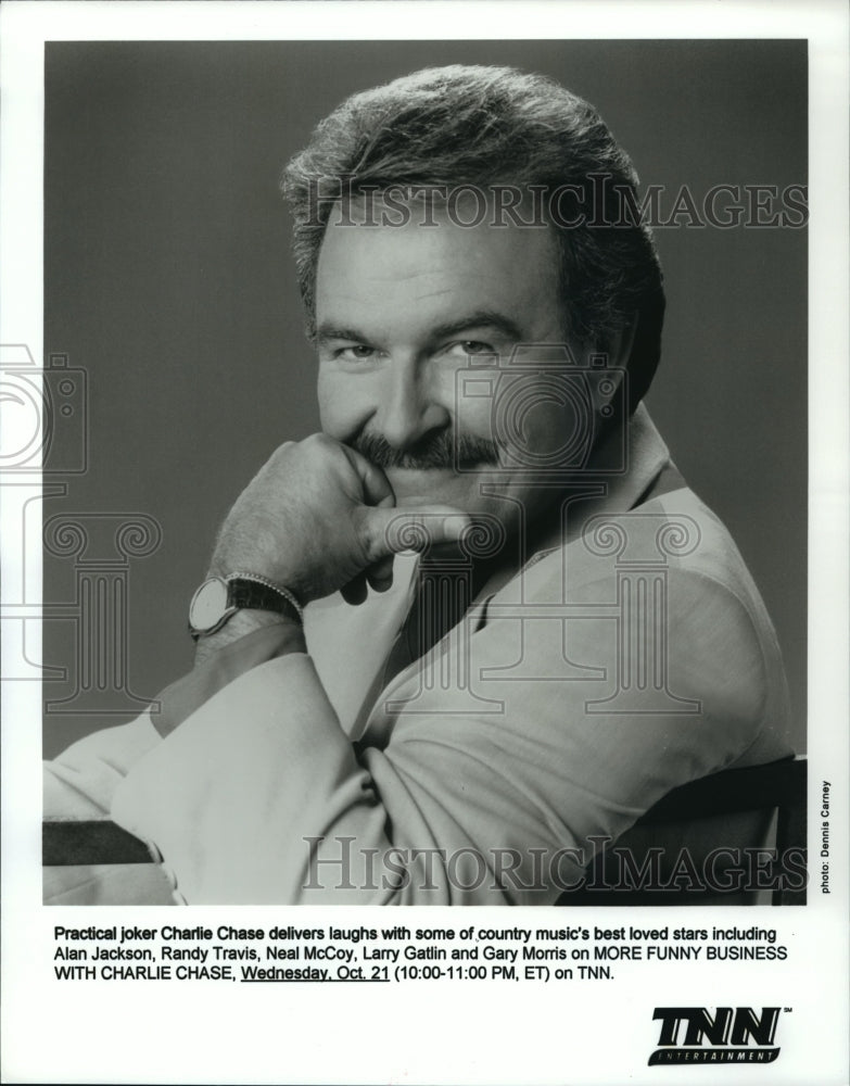 1988 Practical joker Charlie Chase on More Funny Business - Historic Images