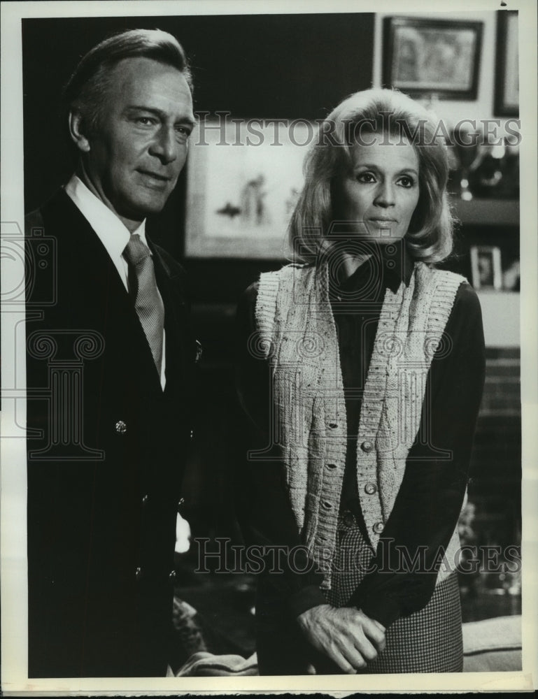 1881 Press Photo Christopher Plummer, Angie Dickinson in &quot;Dial M for Murder&quot;- Historic Images