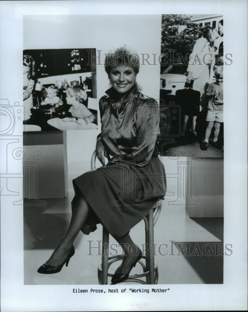 Press Photo Eileen Prose, host of "Working Mother" - Historic Images