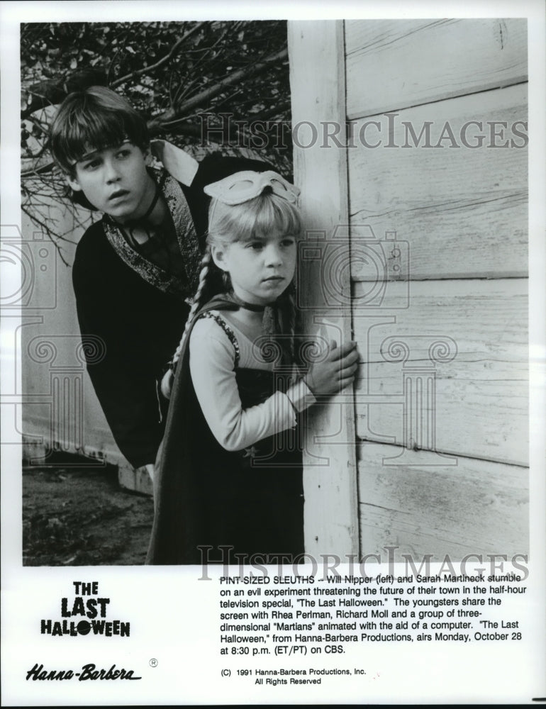 1991 Press Photo Will Nipper and Sarah Martineck in "The Last Halloween" - Historic Images