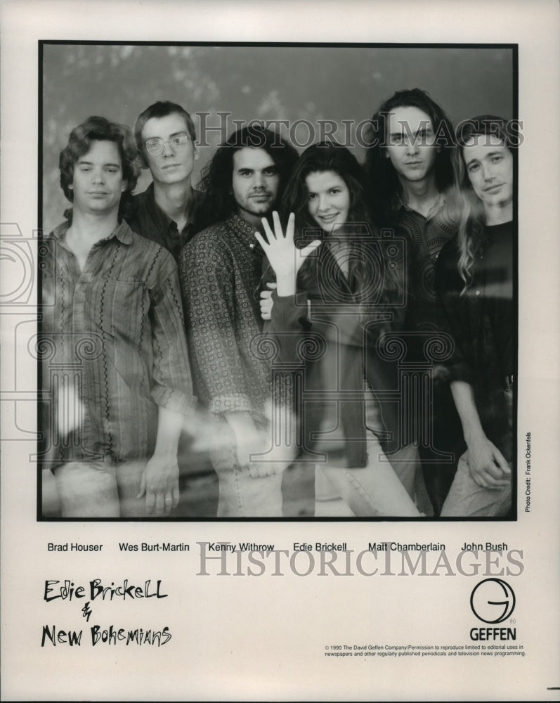 1990 Press Photo Brad Houser & Kenny Withrow of Edie Brickell & New Bo