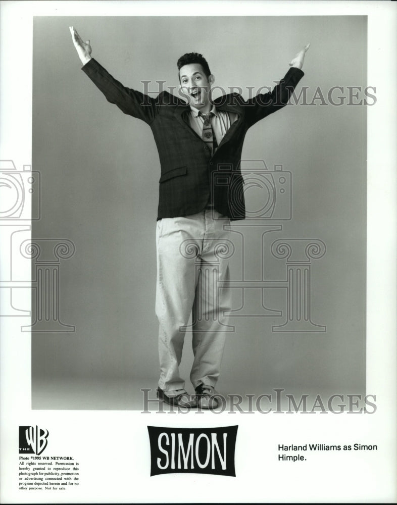 1995 Press Photo Harland Williams stars on Simon. - Historic Images