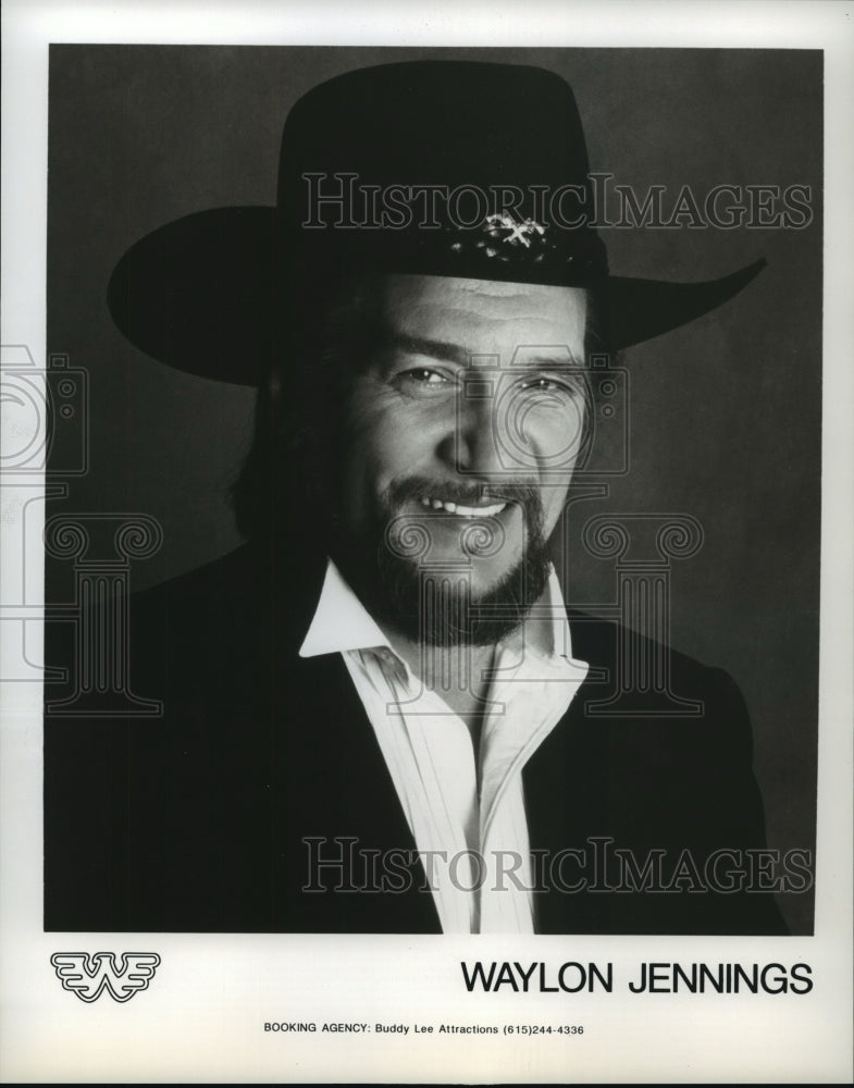 Press Photo Country Singer Waylon Jennings - spp42386- Historic Images
