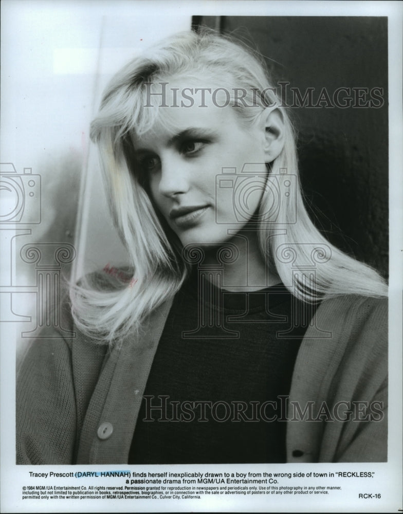 1984 Press Photo Daryl Hannah stars in "Reckless" - spp43324- Historic Images