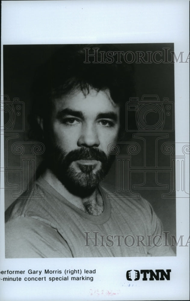 Press Photo Musician Gary Morris on TNN Historic Images