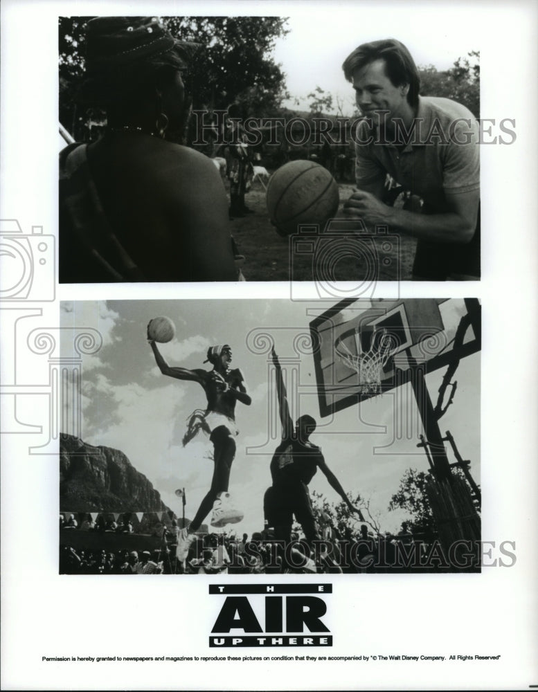 1994 Press Photo Basketball scenes from &quot;The Air Up There&quot; - Historic Images