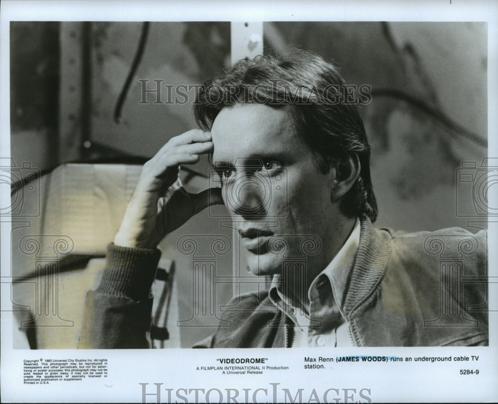 1983 Press Photo James Woods stars as Max Renn in &quot;Videodrome&quot; - Historic Images