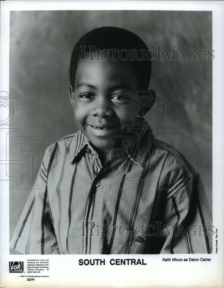 1994 Press Photo Keith Mbulo stars on South Central, on Fox. - Historic Images