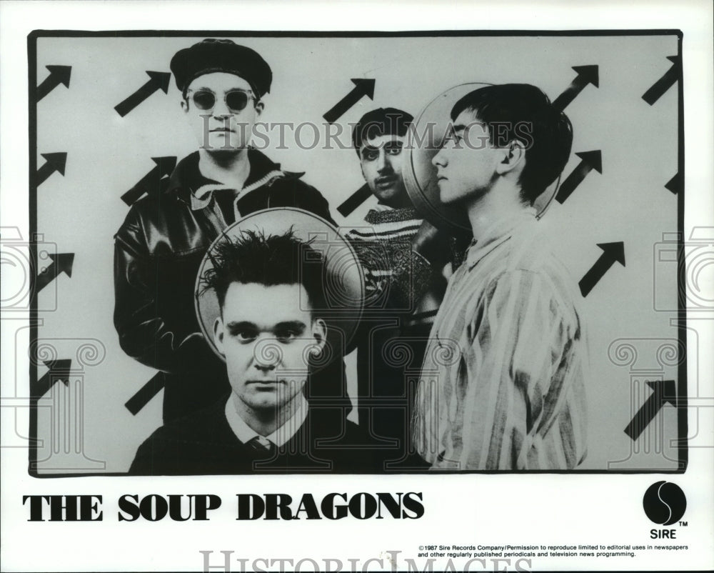 1987 The Soup Dragons, Scottish alternative rock band. Historic Images