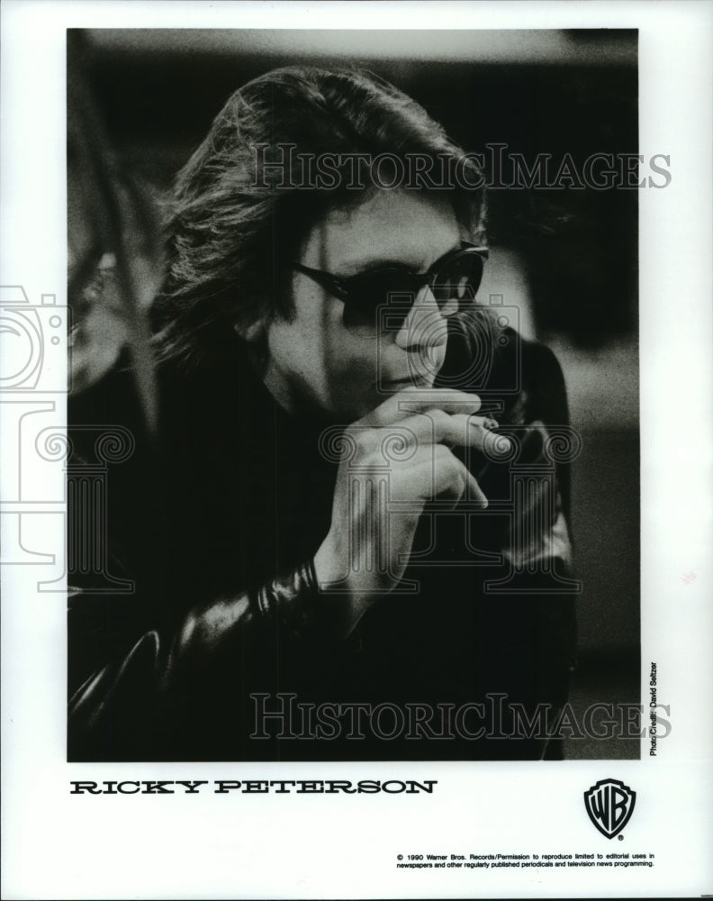 1990 Press Photo Jazz vocalist Ricky Peterson - Historic Images