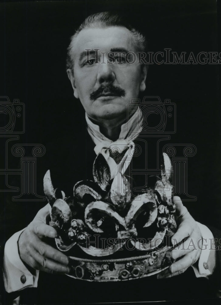 1973 Press Photo Sir Michael Redgrave, Hollow Crowns - Historic Images