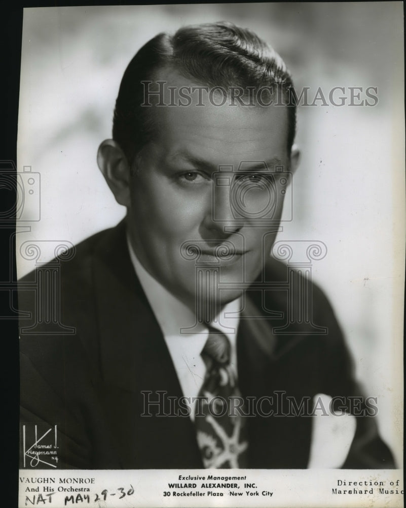 1950 Press Photo Vaughn Monroe and his orchestra - Historic Images