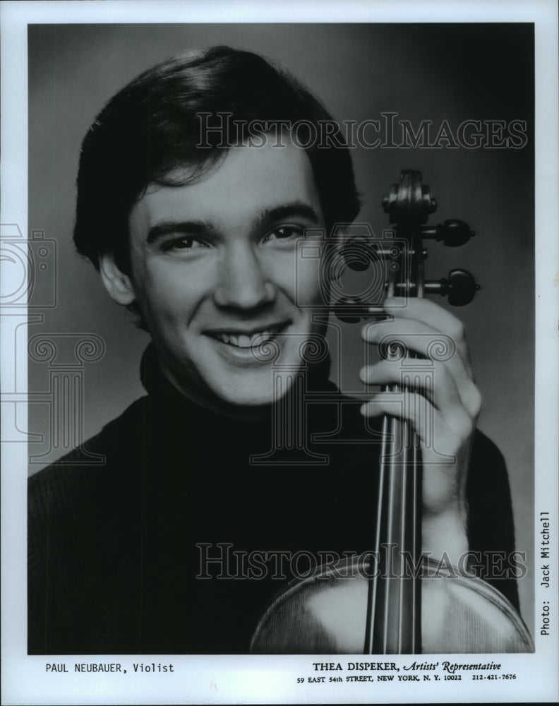 Press Photo Paul Neaubauer, Violinist - Historic Images