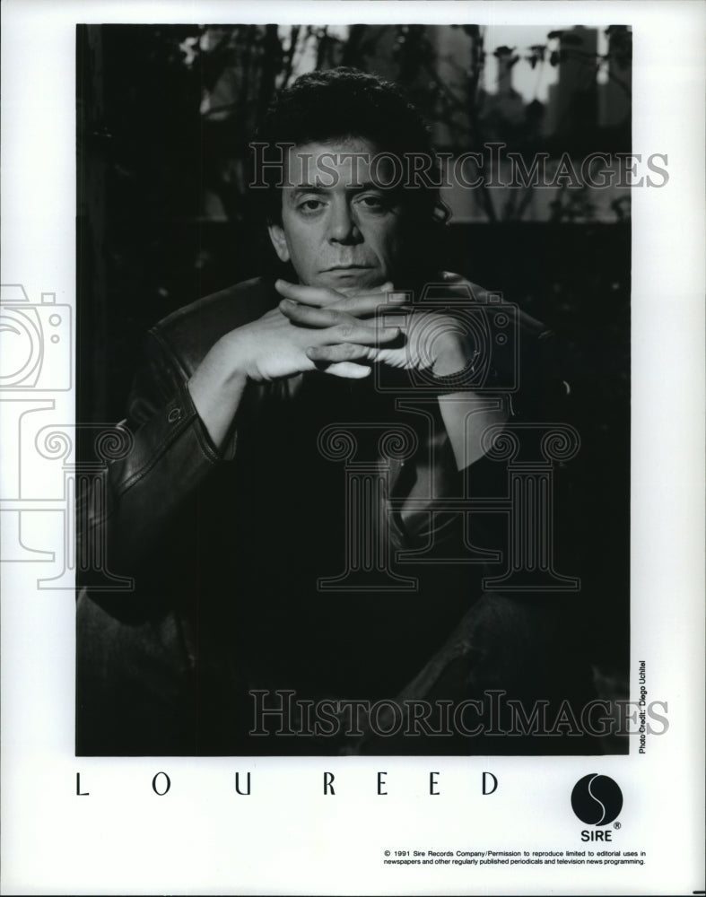 1992 Press Photo Lou Reed, Sire Recording Artist - Historic Images