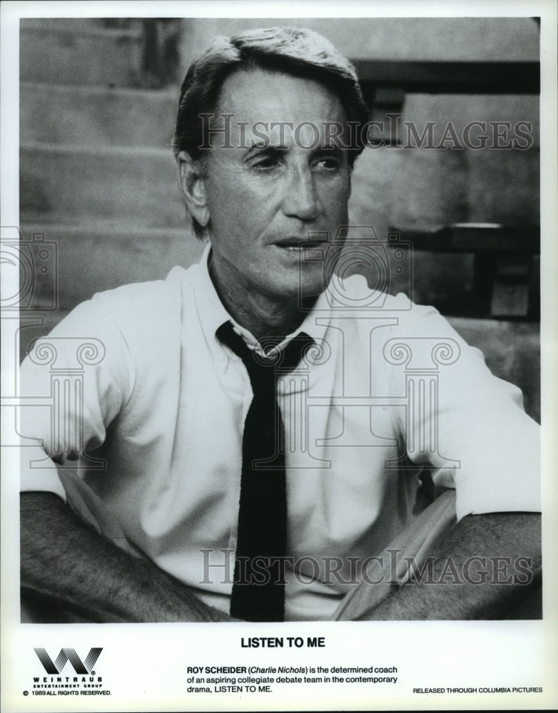 1989 Press Photo Roy Scheider in "Listen To Me" - spp53474- Historic Images
