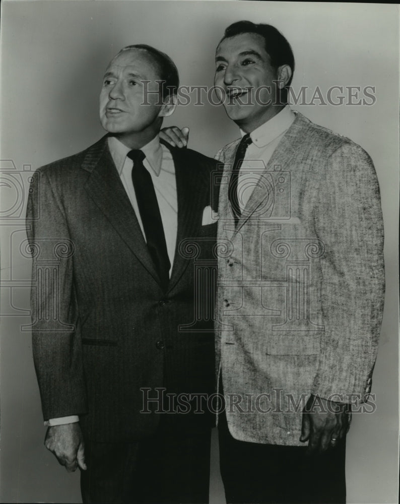 1959 Press Photo Danny Thomas and Jack Benny. - Historic Images