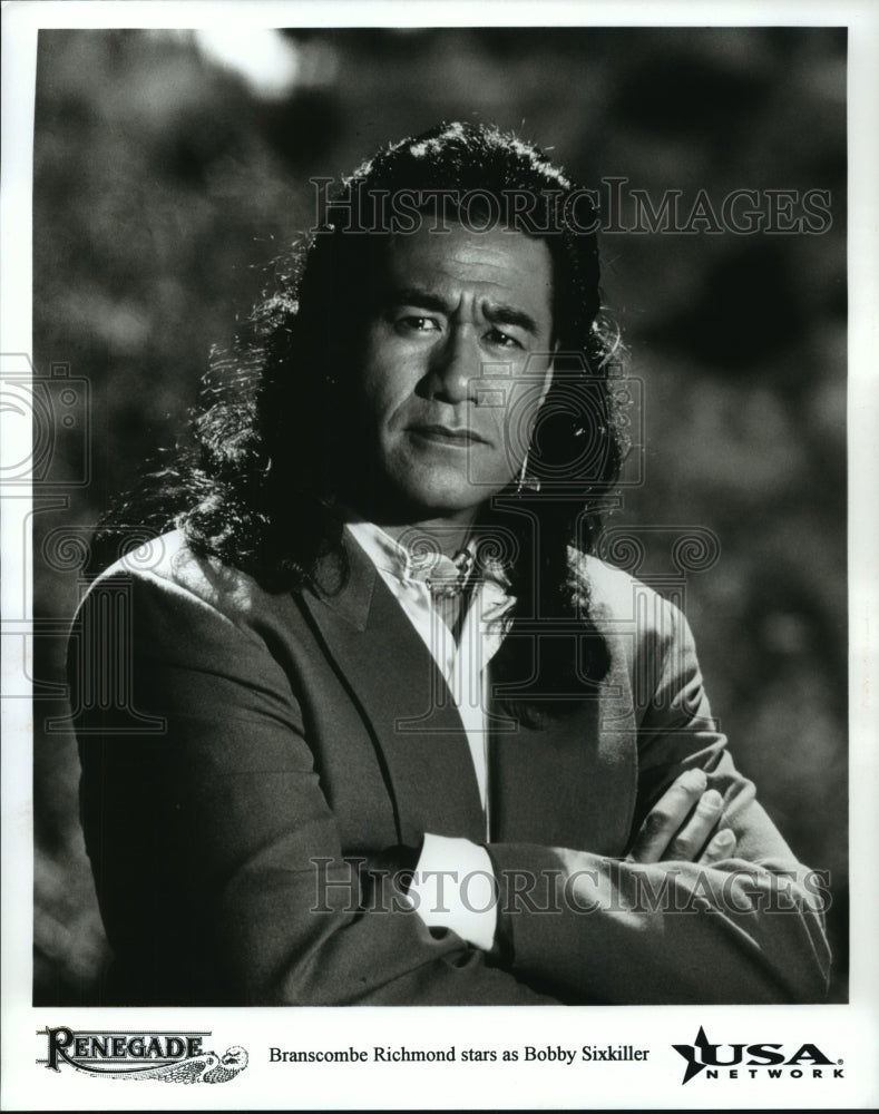 Press Photo Branscombe Richmond stars as Bobby Sixkiller, "Renegage" - Historic Images