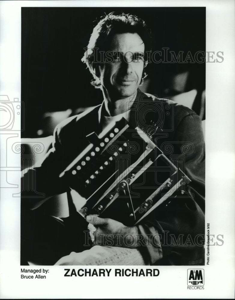 1992 Zachary Richard, musician - Historic Images