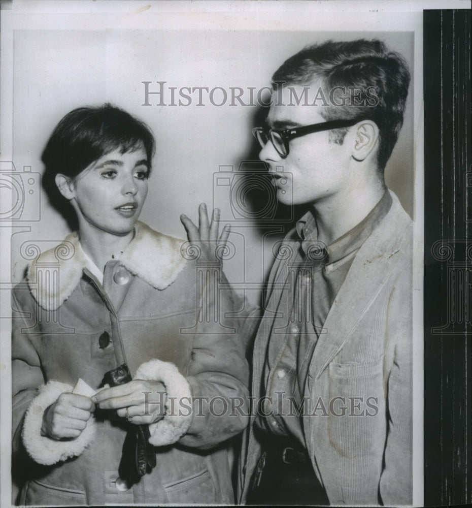 1960 Young Newlyweds, actress Millie Perkins &amp; actor Dean Stockwell-Historic Images