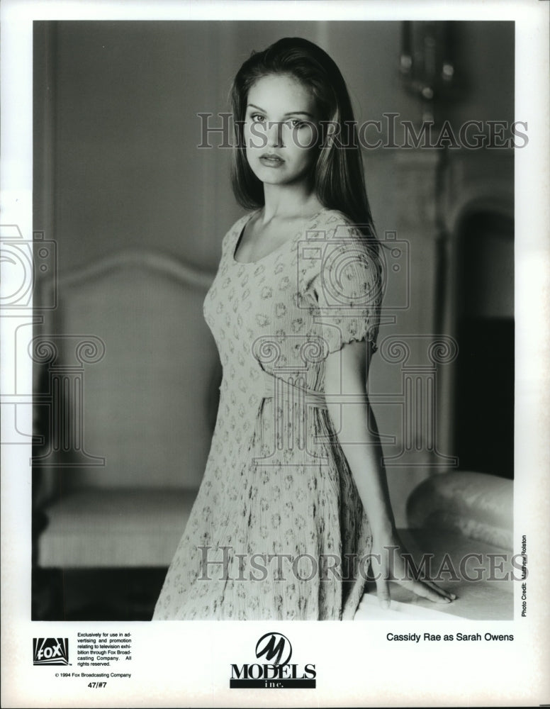 1994 Press Photo Cassidy Rae stars on Models Inc., on Fox. - Historic Images