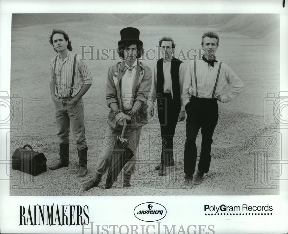 1986 Press Photo Rainmakers, Band members - Historic Images