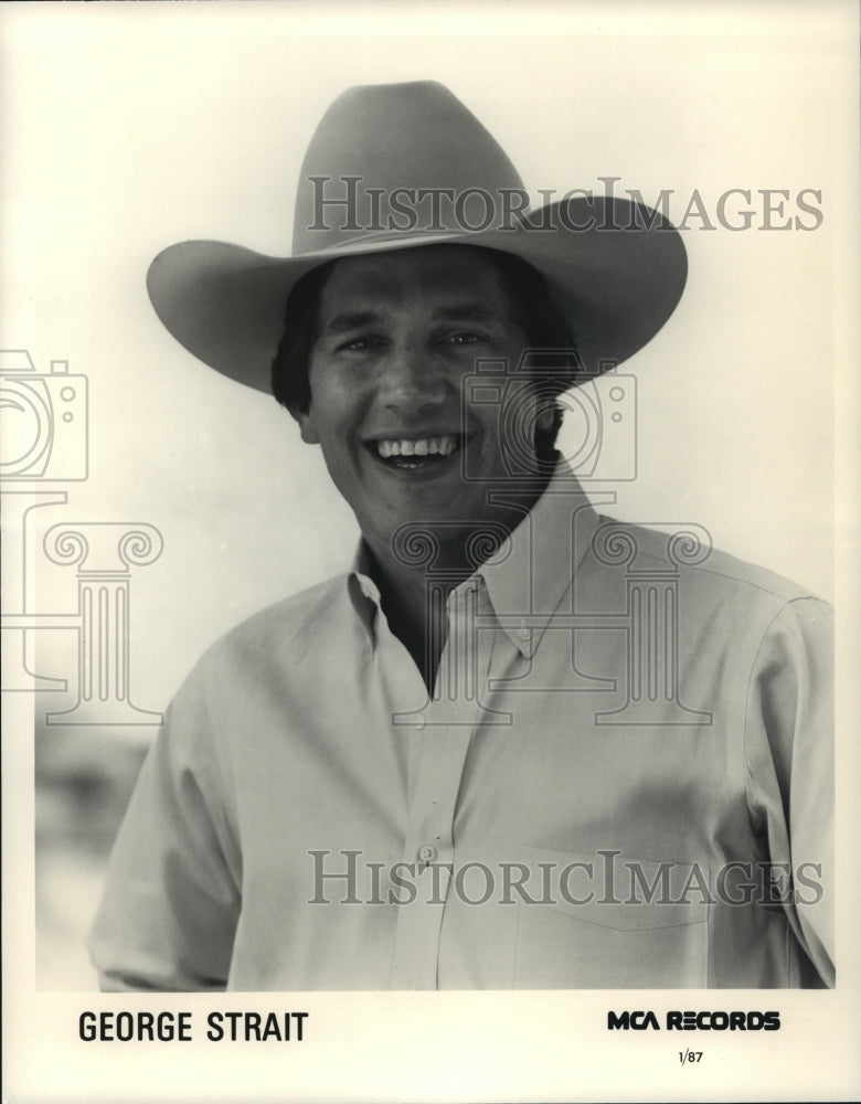 Press Photo Singer George Strait - Historic Images