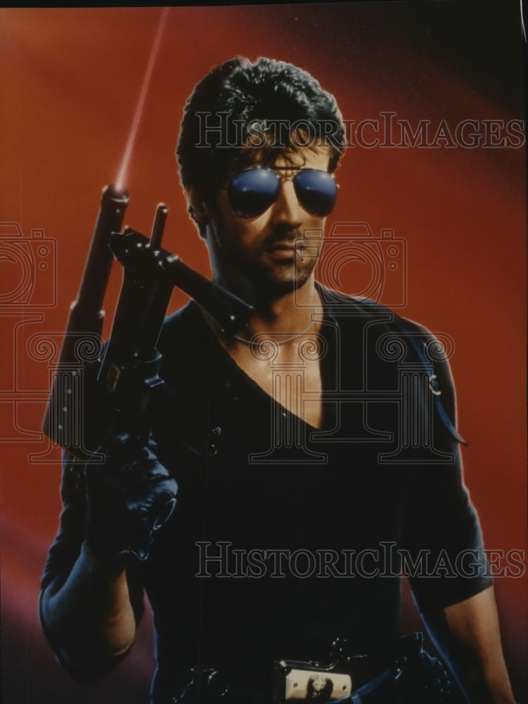 Press Photo Sylvester Stallone-action star - Historic Images