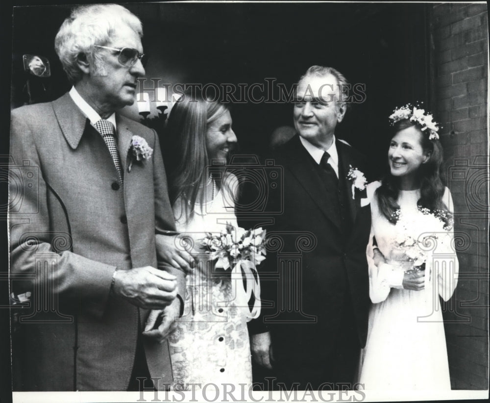 Press Photo Comedian Red Skelton and his bride - Historic Images