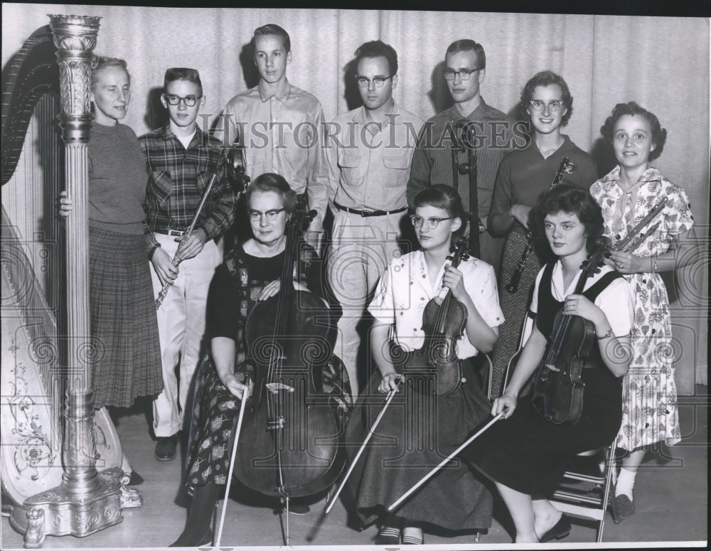 1958 Spokane Philharmonic Orchestra 14th Season New Members-Historic Images