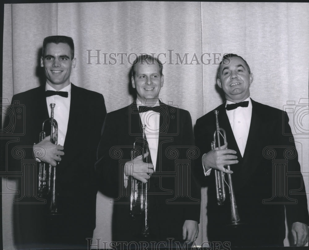 1959 Press Photo Spokane Philharmonic Orchestra Trumpet Players James Worley - Historic Images