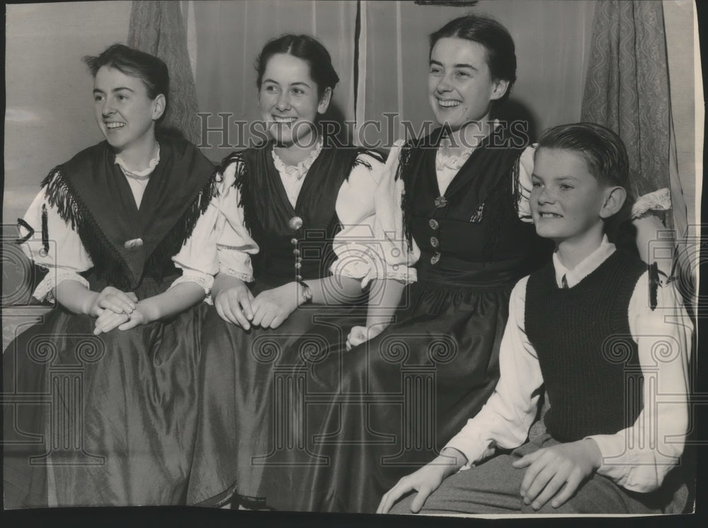 1950 Four of the Trapp Family Singers-Historic Images